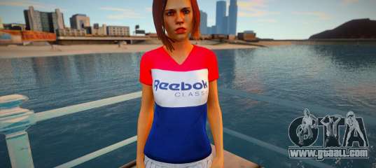 Girl in Reebok jacket