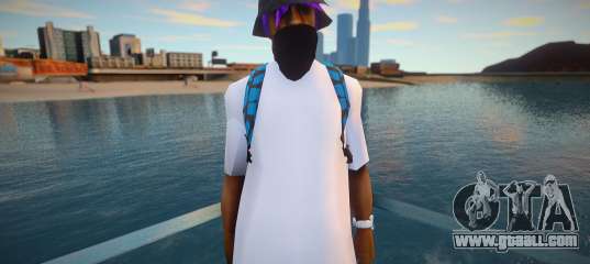 Ballas1 with backpack