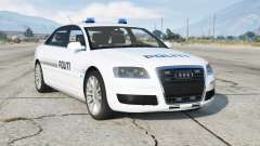 Audi A8 L 6.0 quattro (D3) 2005〡Danish Police for GTA 5