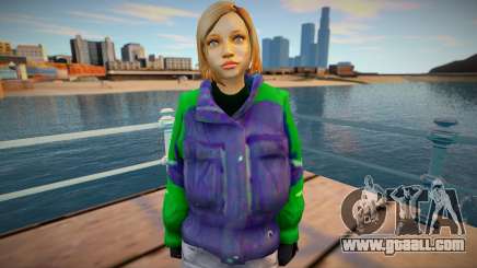 Blonde girl in a jacket for GTA San Andreas