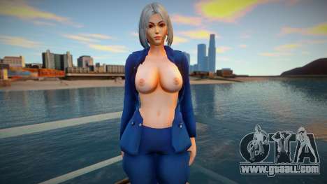 KOF Soldier Girl Different - Topless Blue 2 for GTA San Andreas