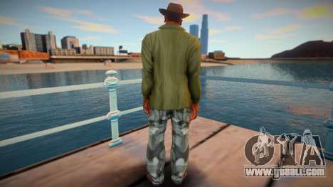 Cj With Camo Pants and Cowboy Hat (ped Model) for GTA San Andreas