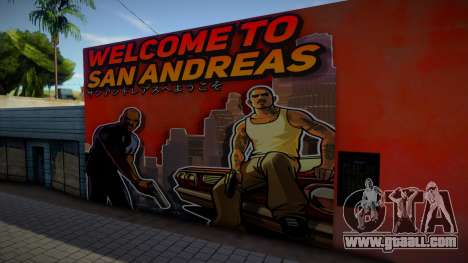 Mural - Welcome to San Andreas for GTA San Andreas