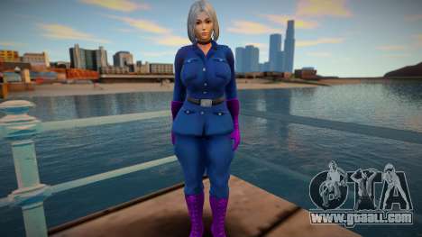 KOF Soldier Girl Different - Blue 3 for GTA San Andreas