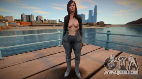 Skyrim Monki Sexy Black Soldier - Topless 2 for GTA San Andreas