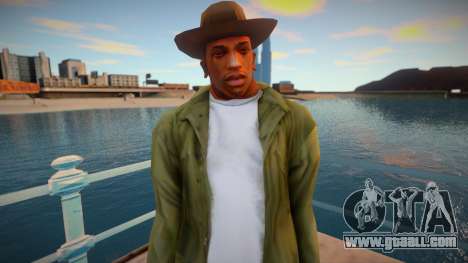 Cj With Camo Pants and Cowboy Hat (ped Model) for GTA San Andreas