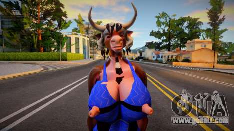 Anthro Cow Lady for GTA San Andreas