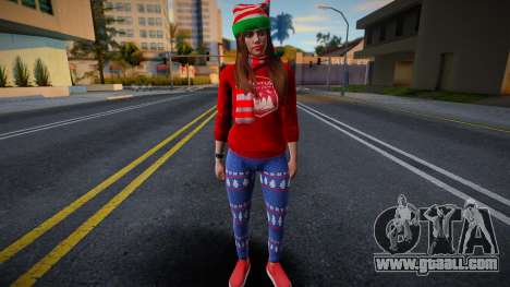 Girl in New Year's clothes 5 for GTA San Andreas