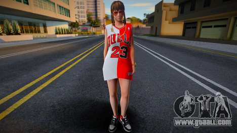 Hitomi Fashion Casual Chicago Bulls Jersey 2 for GTA San Andreas