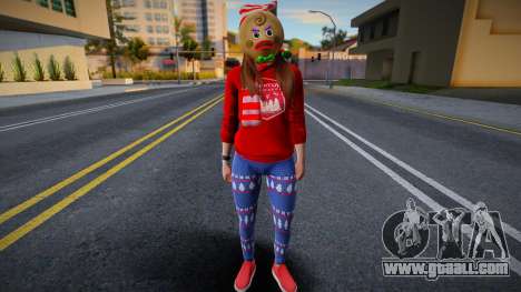 Girl in New Year's clothes 6 for GTA San Andreas