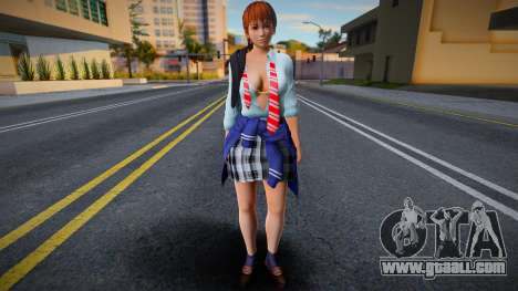 DOAXVV Kasumi Spring School Wear for GTA San Andreas