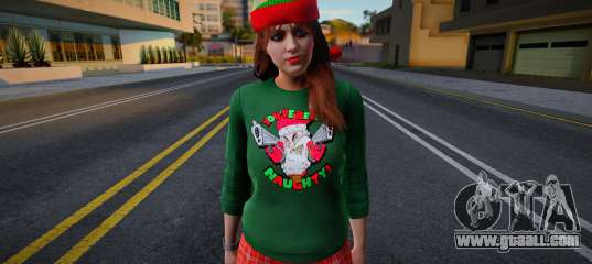Girl in New Year's clothes 1
