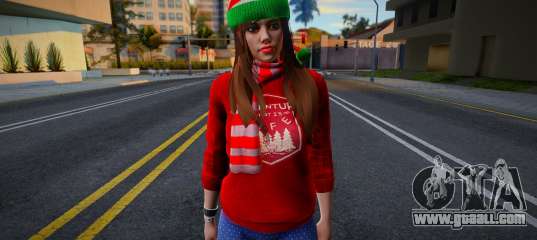 Girl in New Year's clothes 5