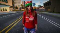 Girl in New Year's clothes 5 for GTA San Andreas