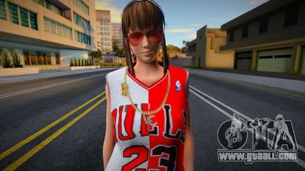 Hitomi Fashion Casual Chicago Bulls Jersey 2 for GTA San Andreas