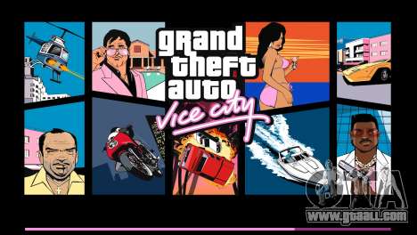 Original HD boot screen for GTA Vice City