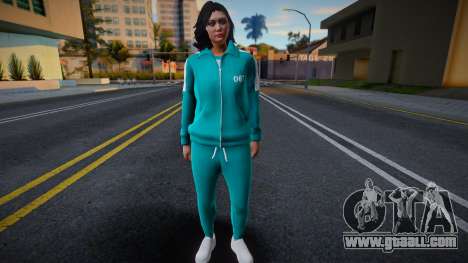 Female Asian Tracksuit 067 Squid Game for GTA San Andreas