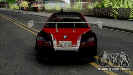BMW M3 GTR Stacked Deck (NFS Carbon) for GTA San Andreas