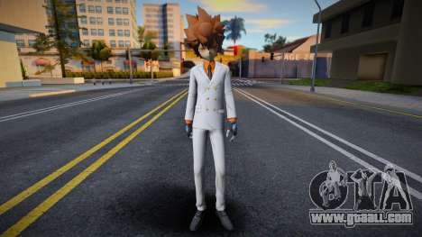 Tsunayoshi Sawada (white suit) from Katekyo Hitm for GTA San Andreas