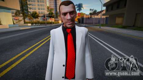 Niko Bellic White Suit for GTA San Andreas