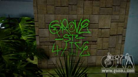 Authentic Grove Street Graffiti for GTA San Andreas