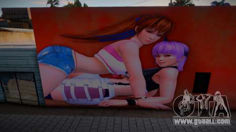 Hot Kasumi and Ayane Mural for GTA San Andreas
