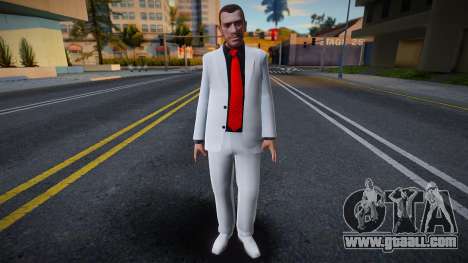 Niko Bellic White Suit for GTA San Andreas