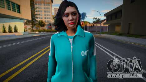 Female Asian Tracksuit 067 Squid Game for GTA San Andreas