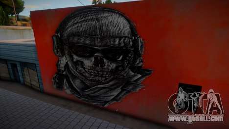 Mural de Simon Ghost Riley CoD MW2 for GTA San Andreas