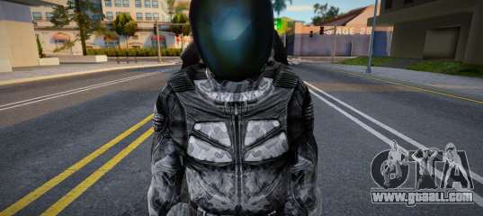 Member of the X7 group in a science jumpsuit from S.T