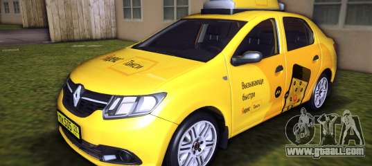 Renault Logan 2015 Yandex Taxi for GTA Vice City