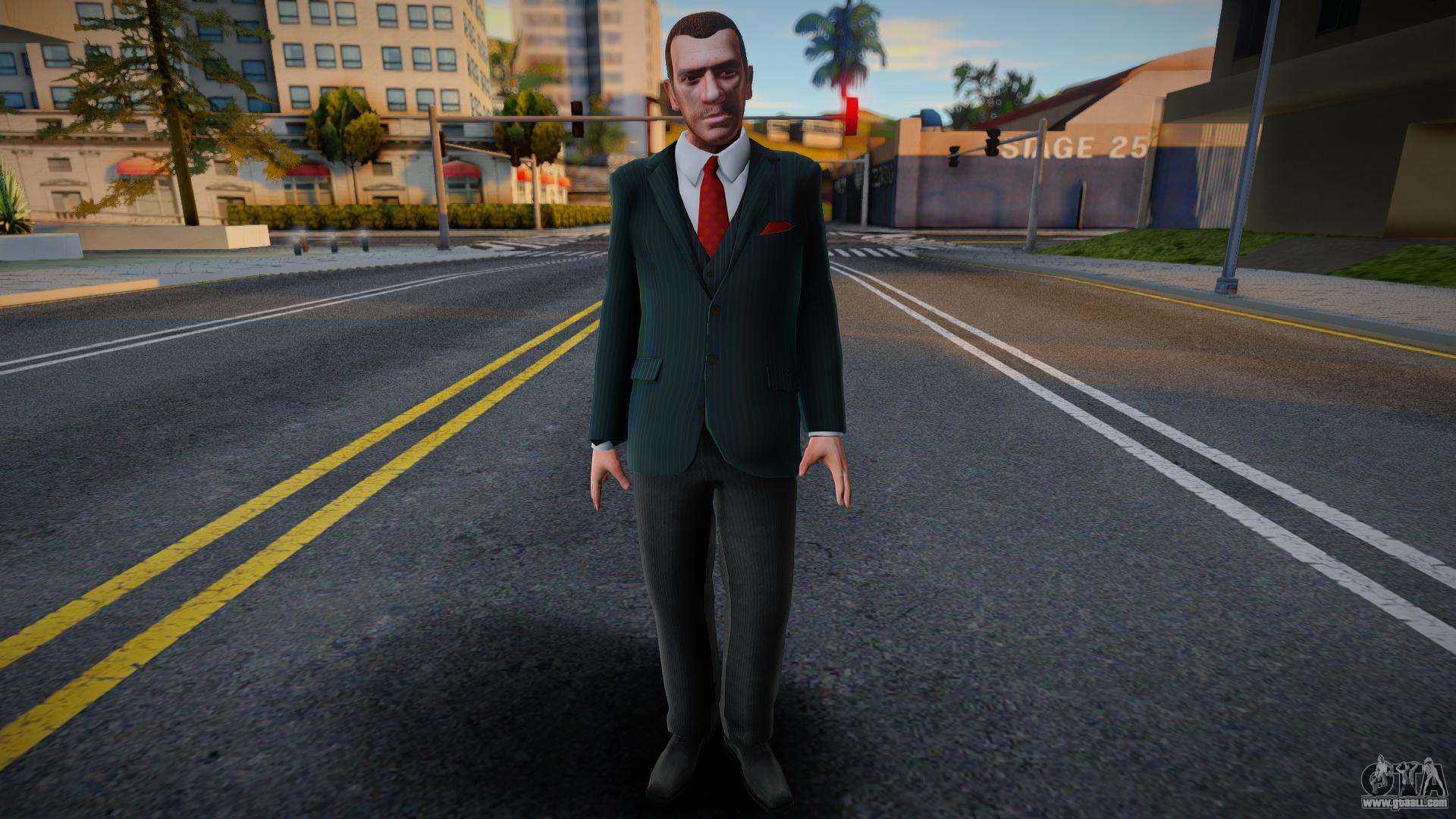 Niko Bellic Bankjob Suit for GTA San Andreas