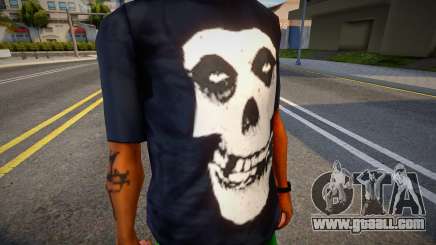 Misfits Skull Black T-shirt for GTA San Andreas