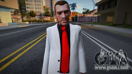 Niko Bellic White Suit for GTA San Andreas