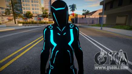 Tron Legacy Player - Blue for GTA San Andreas