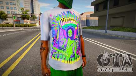 T-Shirt Jimi Hendrix for GTA San Andreas
