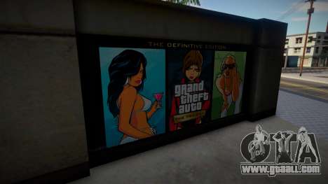GTA Trilogy The Definitive Edition Wall for GTA San Andreas