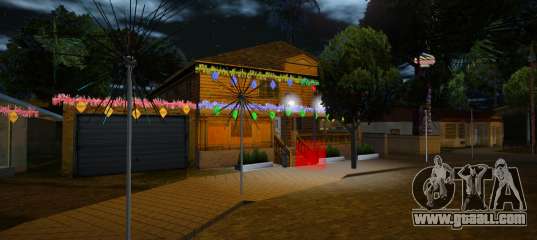 New Year's Eve Decor on Grove Street