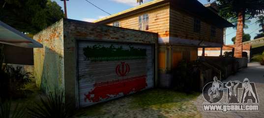 IRANIAN Flag On The CJ Garage
