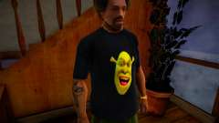 Shrek Face T-shirt for GTA San Andreas