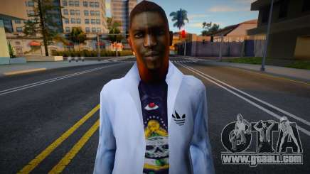 Men White Hoodie HD for GTA San Andreas