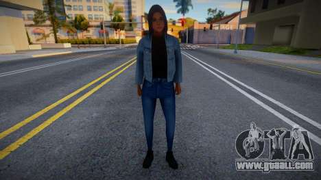Cute girl in jeans for GTA San Andreas