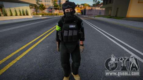 SOBR officer in uniform for GTA San Andreas