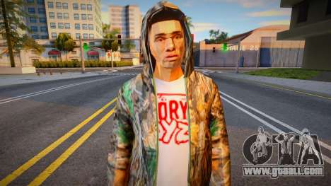 Young man in a hood for GTA San Andreas