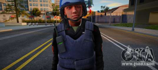 Employee of Rosgvardia (in unloading)