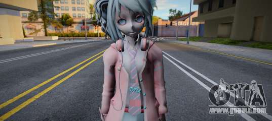 GTA san skin TDA Miku Ribbon (MMD)