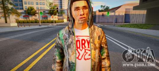 Young man in a hood