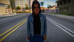 Cute girl in jeans for GTA San Andreas
