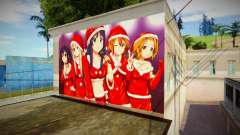 Wall of K on Christmas Anime for GTA San Andreas