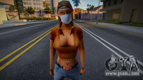 Dnfylc in a protective mask for GTA San Andreas